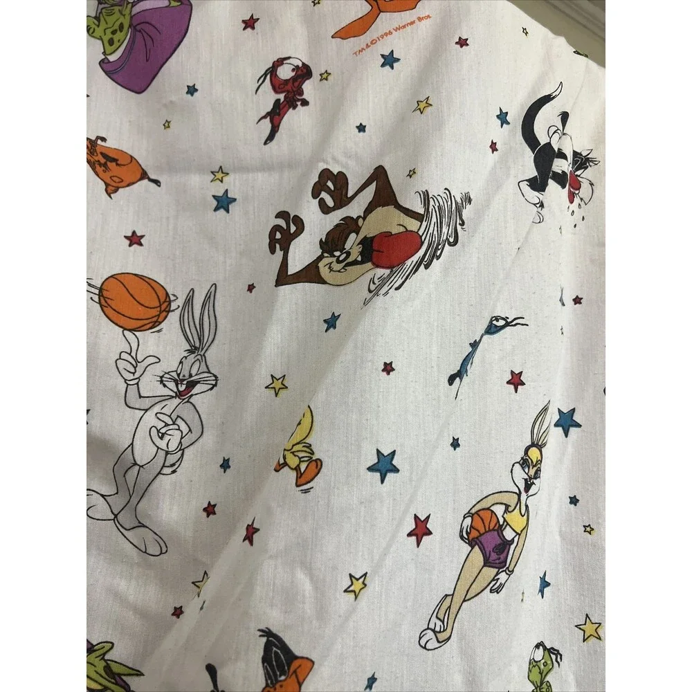Twin Fitted Sheet Space Jam Looney Tunes 1996 No Stains